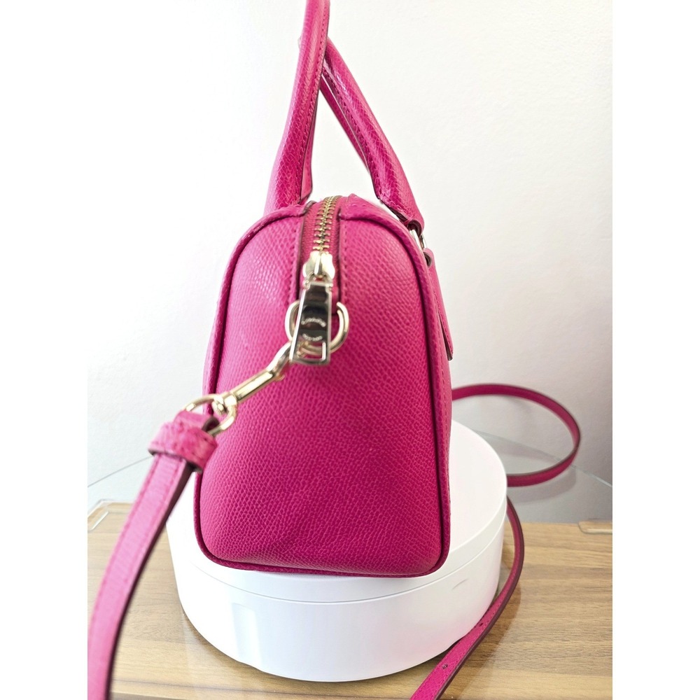 Coach Bennett Mini Satchel Pink Crossgrain Leather Crossbody Bag F33329 - Picture 4 of 16